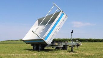 Elektricky sklopný přívěs, 305x180x35 cm, 2600 kg