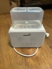 Elektrický sterilizátor lahví dvojitý bílý 23x18x15 cm GROWN