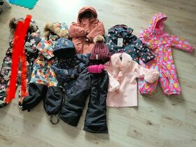 Zimní dívčí oblečení v 92 a 98