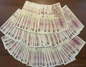 Staré bankovky 500 kčs 1973