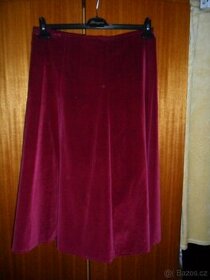 sametové sukně delší, komplet dívčí/dětský, šaty retro - 1
