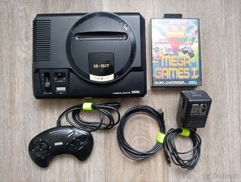Sega Mega Drive + ovladač + hra