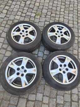 Prodám alu 16 Rial Germany 5x100 ET 38 letní pneu