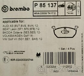 Brzdové destičky Brembo - 1