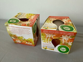 Air Wick svíčka 4ks Orange anti-tabac pomerančový olej - 1