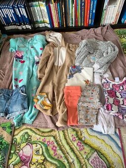 Šaty, mikina, holinky, botičky (Gap, AlpinePro, Lidl) 2-4 ro