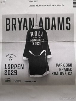 Vstupenky Bryan Adams, 1.8.2025 Hradec Králové