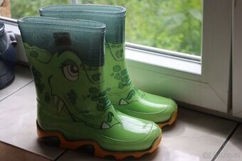 Demar dětské holinky vel 34-35 zelené stormer
