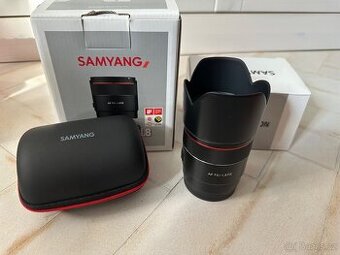 Samyang AF 75/1.8 pro Sony FE + dokovací stanice