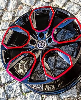 Japonská alu kola Yakuza Kenzou Black Red