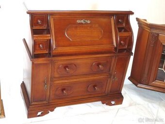 celodřevěný sekretář - psací stůl - 1
