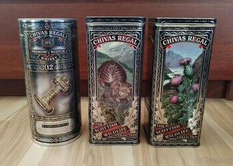 3x plechovka od alkoholu - whiskey Chivas Regal