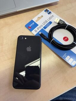 Prodám iPhone 8 64gb černý (100% kondice baterie)