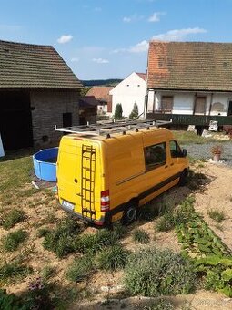 ALU střešní nosič se žebříkem a lávkou na MB Sprinter B906