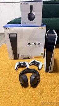 Playstation 5 s mechanikou + Samsung 980 Pro 1TB, 2x Dualsen