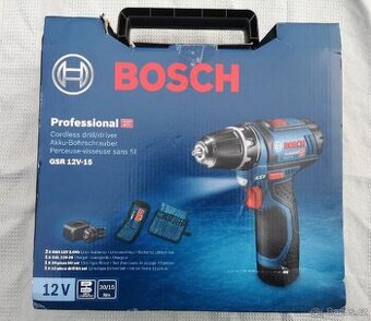 Bosch Professional GSR 12V-15 0601868109 +kufr+příslušenství