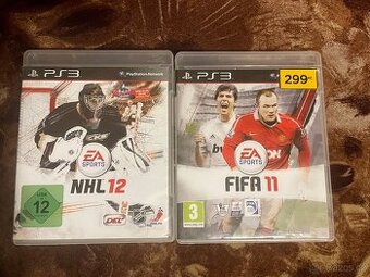 PS3 hry 2ks - NHL 12 a FIFA 11 (včetně češtiny)