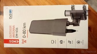 Nová venkovní anténa EMOS EM-VO6, 0–80 km DVB-T2