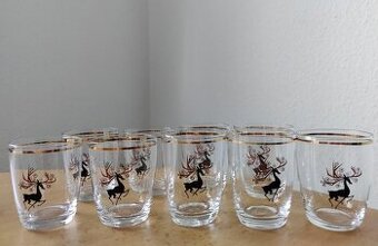 Retro malé likérové sklenky ( 100 ccm/ml)