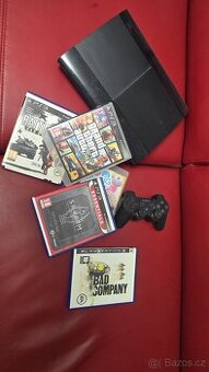 Prodám Ps3 Slim 8 originál her joystick original
