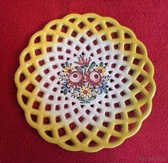 Originální dekorativní retro talíř – Made in Czechoslovakia