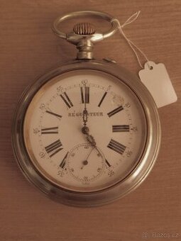TOP Mohutné kapesní hodinky REGULATERU ve stříbrném proved