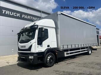 IVECO EUROCARGO 180-280,SLEVA ,6-2025, 21 PALET,150KMZÁRUKA