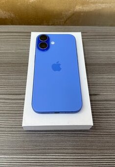 Apple iPhone 16 128GB ultramarínová, baterie 100%, záruka