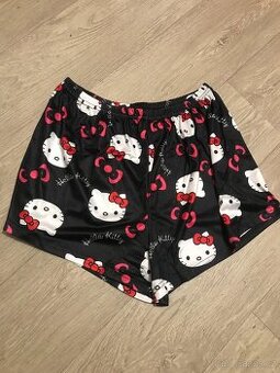 NOVÉ DÁMSKÉ ČERNÉ KRATASY HELLO KITTY, VEL. XS-XL