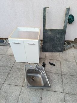 Dřez + skříňka + deska
