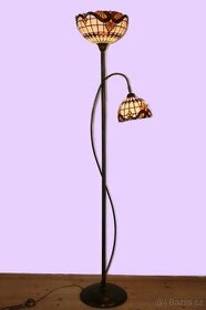 Stojací Tiffany lampa - nová, 2 stínidla