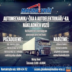 Automechanik/-čka nákladních vozů Ford Trucks