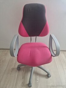 Dětská židle Fuxo - růžovo-šedá