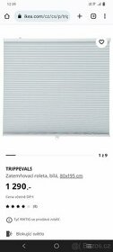Zatemňovací roleta IKEA Trippevals