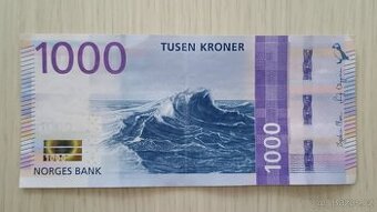 Norsko - 1000 Korun bankovka, 2019