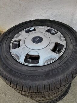 4× zimní pneu 2015/75 16 C + disky Ford Transit r. 2013
