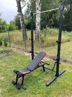 Posilovací klec a posilovací lavice