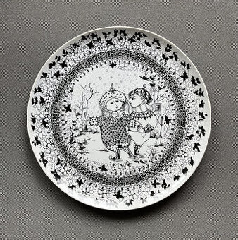 Rosenthal Tác na zavěšení Zima 35 cm, Bjorn Wiinblad