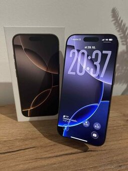 Apple iPhone 16 pro 128GB, Pouštní Titan - TOP STAV