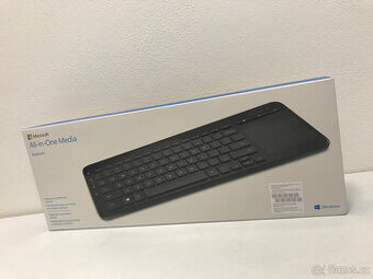 Bezdrátová klávesnice Microsoft All-in-One Media Keyboa NOVÁ