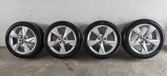 Alu kola Škoda Volans 5x100 s letní pneu 205/50R17 - 1