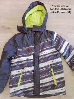 Zimni bunda, vel. 146-152, lyzarska
