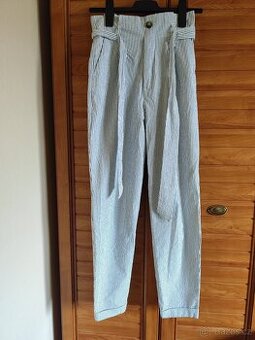 Dámské pruhované kalhoty