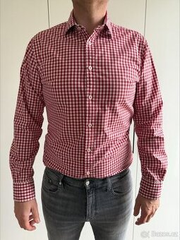 Pánská košile T.M.Lewin, červeno-bílá