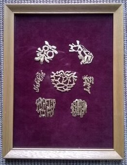 Obrázek - pozlacené papírové krajky