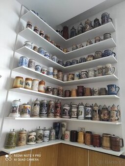 Pivní korbely možno i s rohovou poličkou  2 m ,2 x 0,90