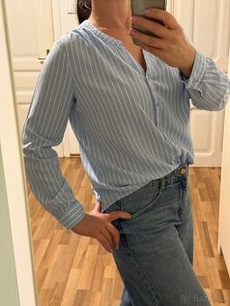 Halenka - košile s jemným proužkem, vel. M, zn. Only