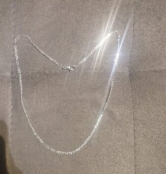 Nový dámský stříbrný řetízek na krk 925 náhrdelník kroucený