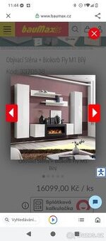 Obývací stěna s biokrbem