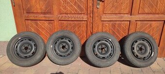 Letní pneu 4ks 185/60R14 82H Barum + Plecháče 6Jx14 H2